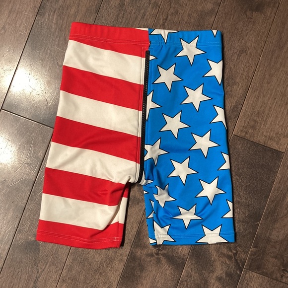 JEREMY SCOTT x ADIDAS American flag shorts size small - Picture 5 of 9